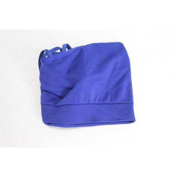 Victoria Secret Sports Bra Size L Bralette Strappy Back Royal Blue Workout Yoga - Picture 8 of 8